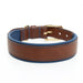 Ruff & Tumble Morston padded leather dog collar in Navy