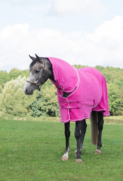 Swish Fixed-Neck Fleece Rug – Berry