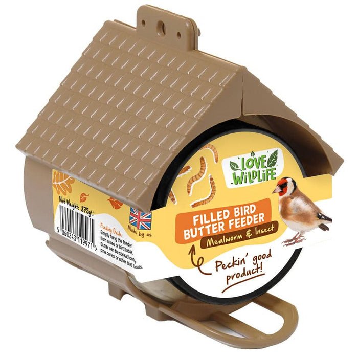 Nature's Grub Mealworm & Insect Bird Butter Filled Feeder – product image 1