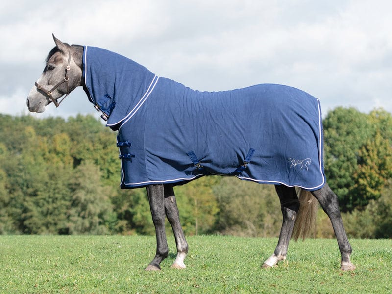 Swish Fixed-Neck Fleece Rug – Navy