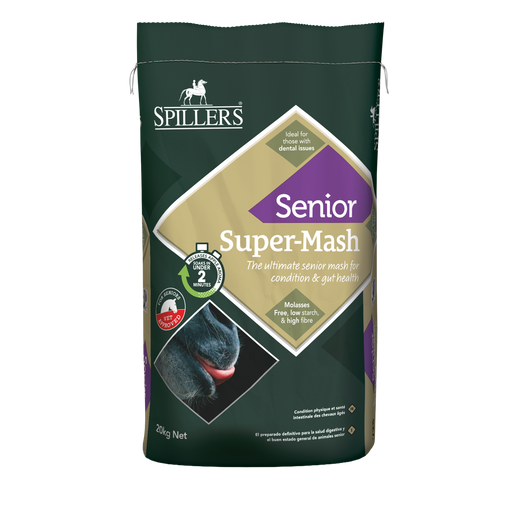 Spillers Senior Super-Mash 20kg horse feed bag