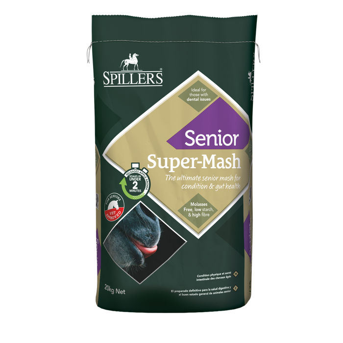 Spillers Senior Super-Mash 20kg horse feed bag