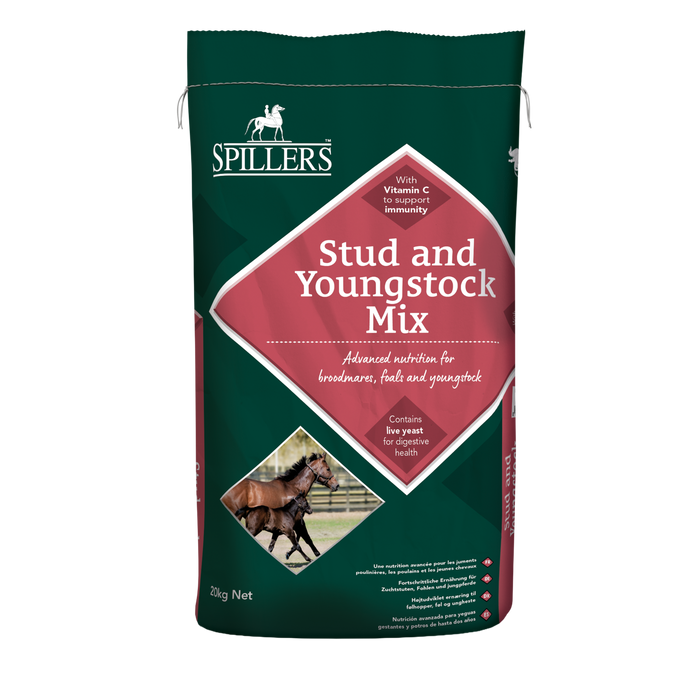 Spillers Stud and Youngstock Mix 20kg horse feed bag