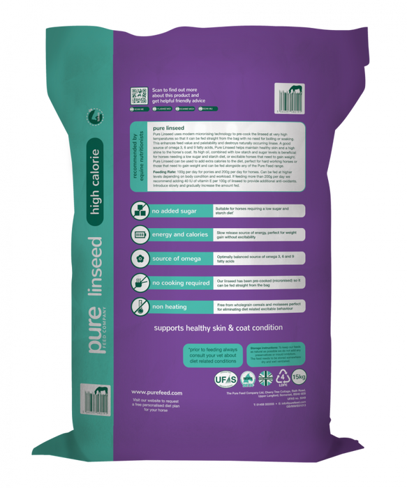 Pure Feed Pure Linseed - 15 kg