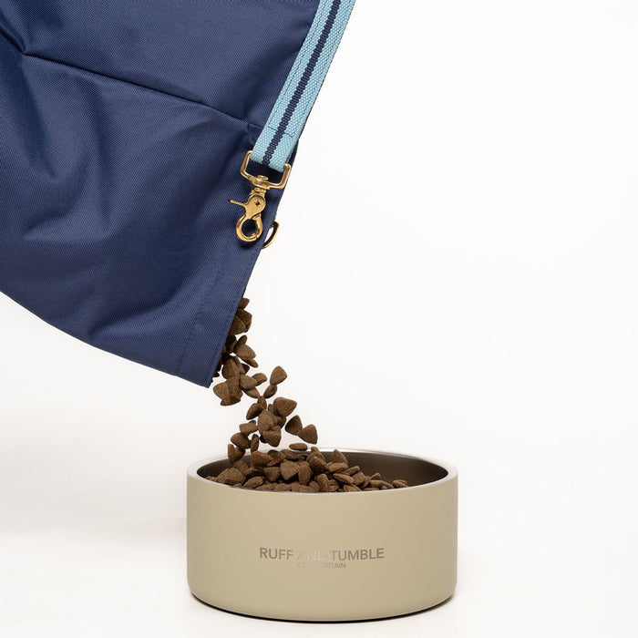 Ruff & Tumble Roll-Top Kibble Travel Bag in Navy – view 3