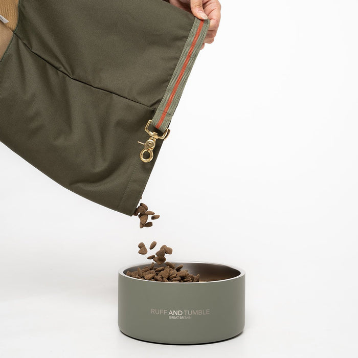 Ruff & Tumble Roll-Top Kibble Travel Bag in Olive – view 5