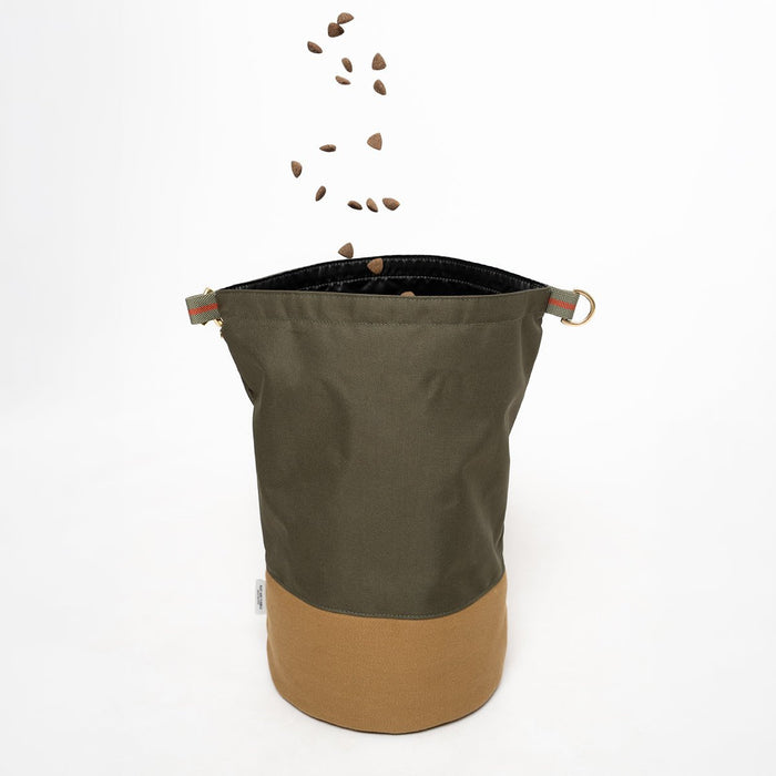 Ruff & Tumble Roll-Top Kibble Travel Bag in Olive – view 2