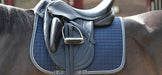 Bucas Show-Line Jump Saddle Pad – Navy / Grey