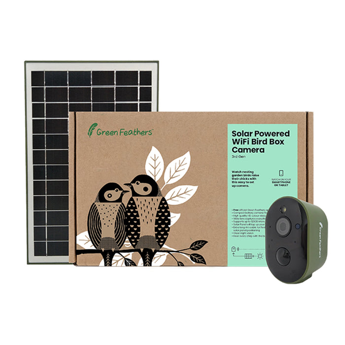 Solar Powered WiFi Bird Box & Wildlife HD Camera