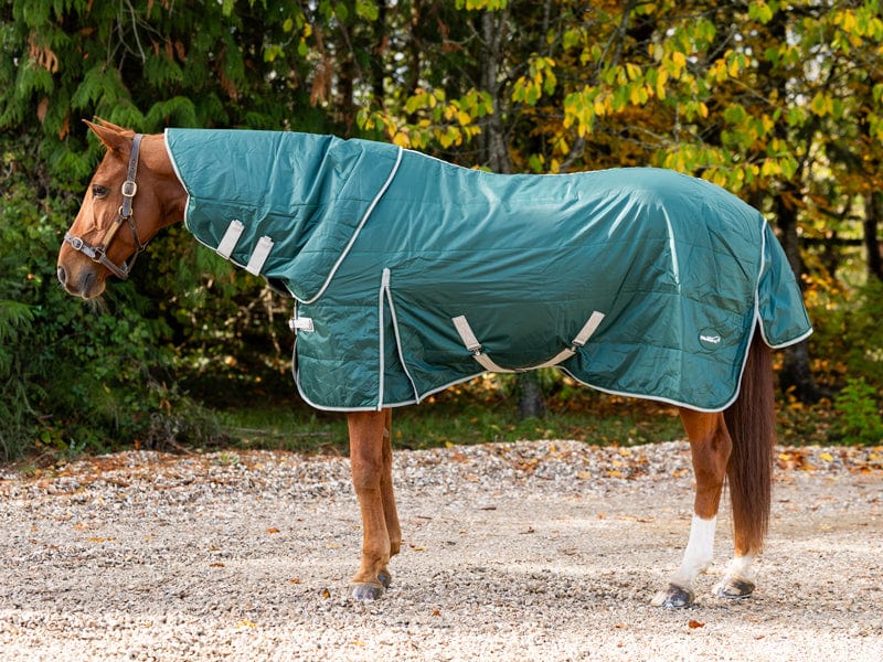 Swish 100g Detachable-Neck Stable Rug – Hunter Green