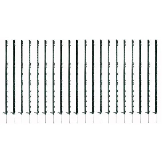 Paddock Essentials 1.4m Multiwire/tape horse post Green - Pack of 10 - Chestnut Mill