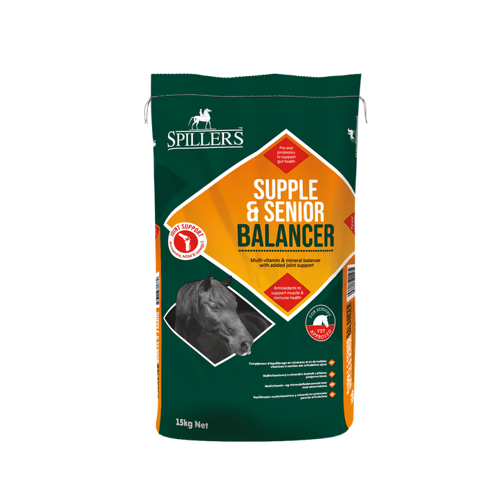 Spillers Supple & Senior Balancer 15kg horse feed bag