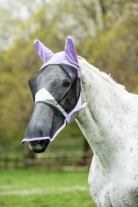 Swish Horse Fly Mask with Nose – Violet