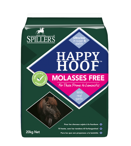 Spillers HAPPY HOOF Molasses Free 20kg horse feed bag
