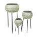 Ascalon Wave Bowl Planters with Legs – Set of 3