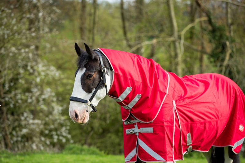 Swish Wide-Fit 200g Detachable-Neck Turnout Rug – Red