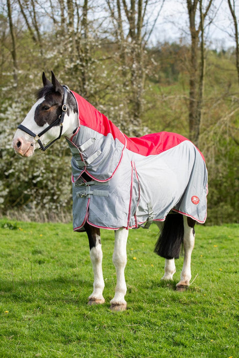 Swish Wide-Fit Mesh Fly Turnout Combination Rug – Red