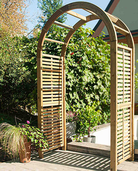 Jagram Rose Garden Arch Contemporary wooden garden arch