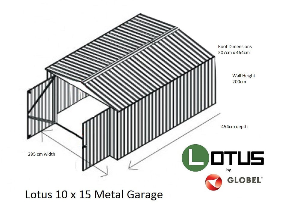Global Metal Garage 10 x 15