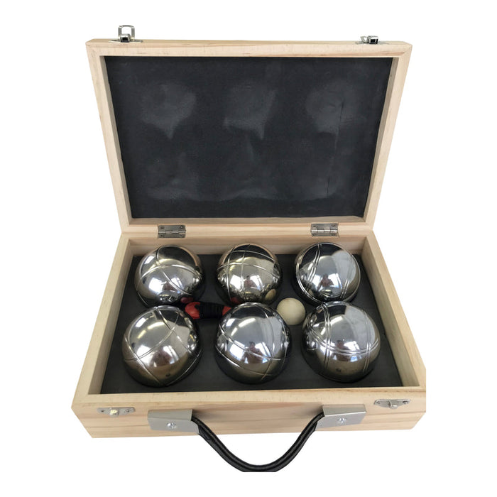 6 Ball Boule in a Wooden Box