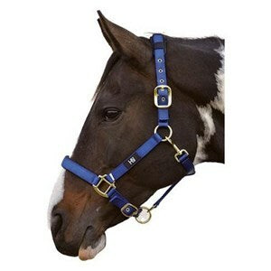 Horse Head Collar - Hy Deluxe Padded Head Collar - Navy - Full