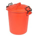 Heavy Duty Dustbin & Lid with Clip Red - 50 L      
