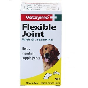 Vetzyme Flex Joint Glucose Tabs Dog 3x90 - Outer     