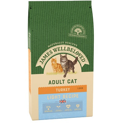 James Wellbeloved Cat Light Turkey  - Various Pack Sizes - MAY SPECIAL OFFER - 26% OFF