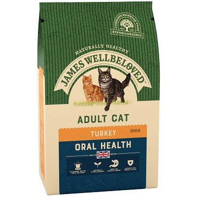 James Wellbeloved Adult Cat Oral Health Turkey - Various Pack Sizes - APRIL SPECIAL OFFER - 18% OFF