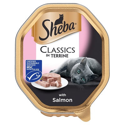 Sheba Tray Classic Terrine Salmon 22 x 85g - MAY SPECIAL OFFER - 18% OFF