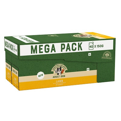 James Wellbeloved Adult Dog Lamb Pouches Mega Pack 40 x 150g - APRIL SPECIAL OFFER - 21% OFF