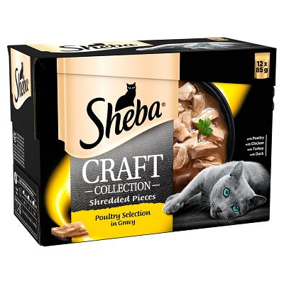 Sheba Pouch Craft Collection Poultry Selection in Gravy 4 x 12 x 85g