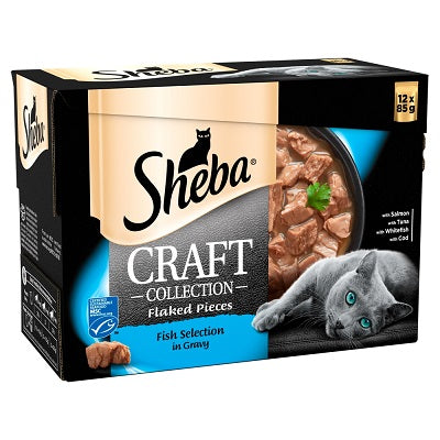 Sheba Pouch Craft Collection Fish Selection in Gravy 4 x 12 x 85g