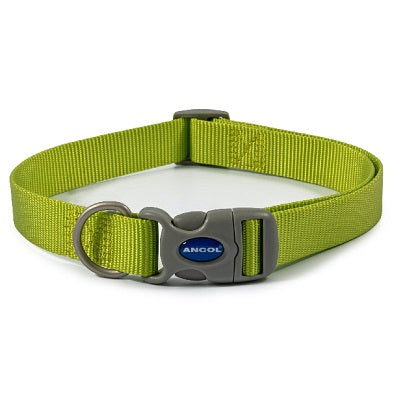 Ancol Viva Adjustable Quick Fit Collar Lime - Various Sizes