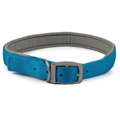 Ancol Viva Padded Buckle Collar Blue - Various Sizes