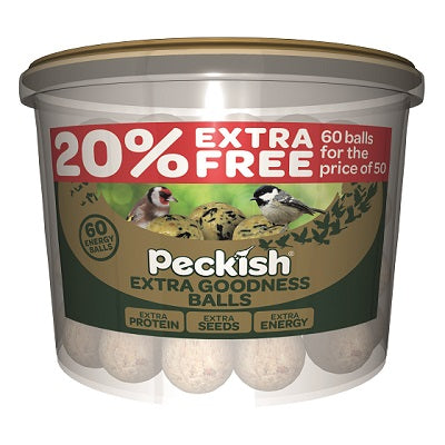 Peckish Extra Goodness Energy Ball 50 Tub + 20% Free
