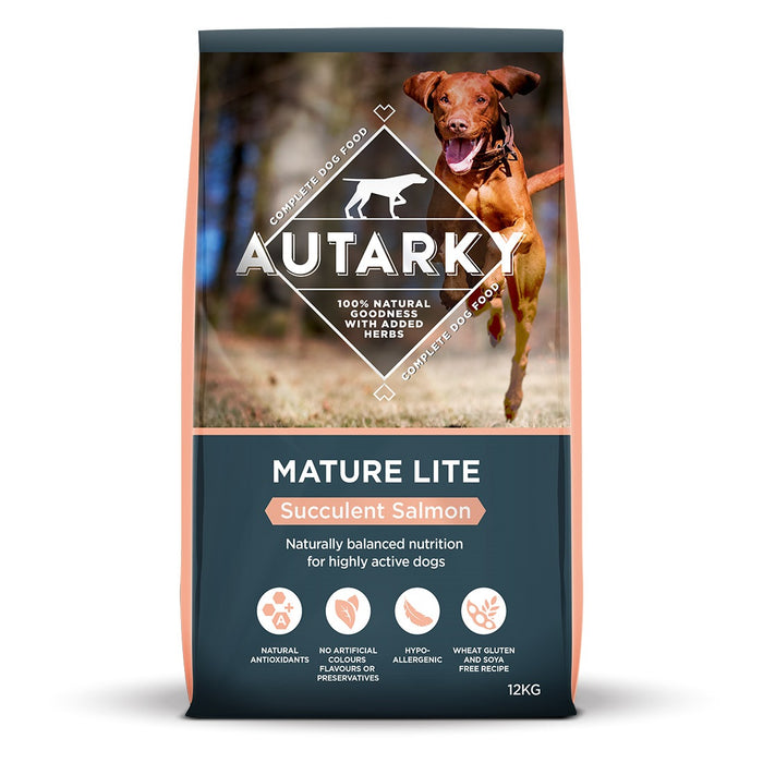 Autarky Salmon Mature Lite Dog Food  - Various Pack Sizes