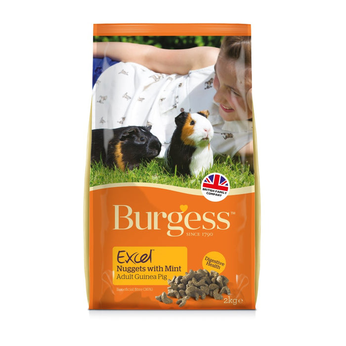 Burgess Excel Guinea Pig Nuggets - Various Sizes