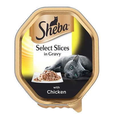 Sheba Tray Select Slices Chicken in Gravy 22 x 85g - MAY SPECIAL OFFER - 18% OFF