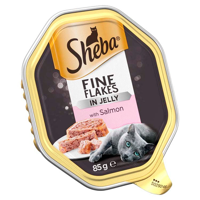 Sheba Tray Fine Flakes Salmon in Jelly 22 x 85g - MAY SPECIAL OFFER - 18% OFF