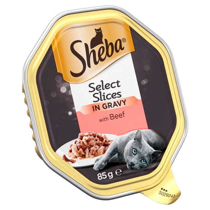 Sheba Tray Select Slices Beef in Gravy 22 x 85g - APRIL SPECIAL OFFER - 18% OFF