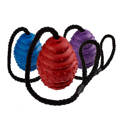 Classic Rubber Oval Ball on a Rope x6 - Various Sizes