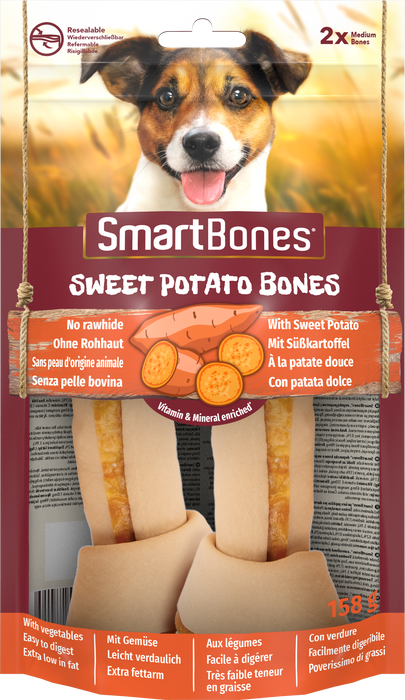 SmartBones Sweet Potato Medium Dog Treats 7 x 2 Pieces