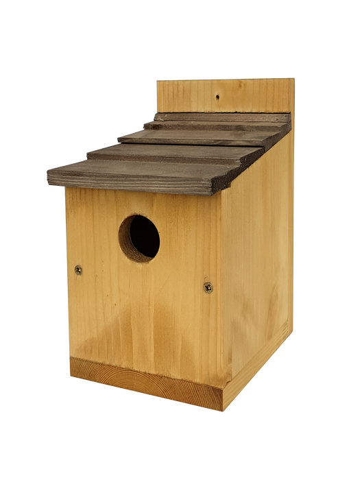 Johnston & Jeff Classic Nest Box with Shingles  Roof