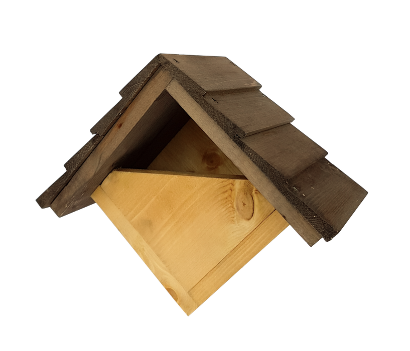Johnston & Jeff Robin Nest Box with Shingles Roof