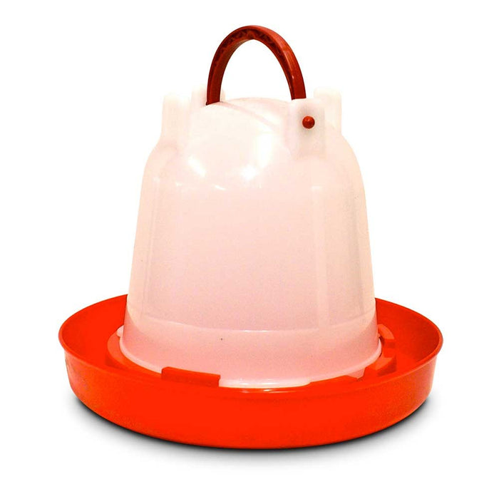 Supa Red & White Poultry Drinker x3 - Various Sizes