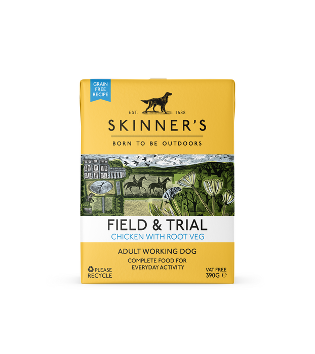 Skinners Field & Trial Adult Chicken with Root Veg Grain Free 18 x 390g