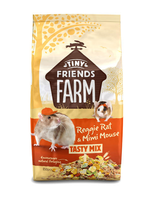 Tiny Friends Farm Reggie Rat & Mimi Mouse Tasty Mix 6 x 850g