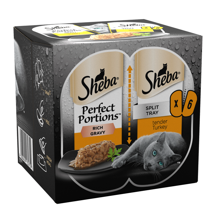 Sheba Perfect Portions Turkey Gravy 8x 3x75g - MAY SPECIAL OFFER - 19% OFF