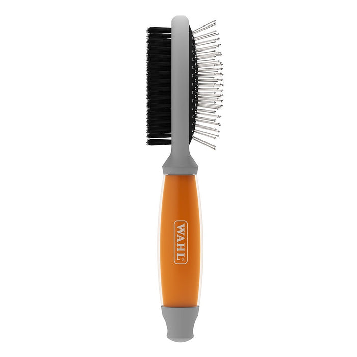Wahl Double Sided Brush with Orange Gel Handle
